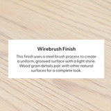 2700301000-153 : Dining Table Modern Rectangular Dining Table (72in / 1830mm), White Sand Wirebrush