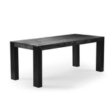 2700301000-190 : Dining Table Modern Solid Wood Dining Table, Black Wirebrush