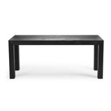 2700301000-190 : Dining Table Modern Solid Wood Dining Table, Black Wirebrush