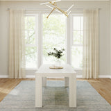 2700301000-192 : Dining Table Modern Solid Wood Dining Table, White Wirebrush