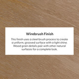 2700301000-197 : Dining Table Modern Solid Wood Dining Table, Pecan Wirebrush