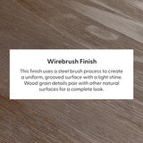 2700301000-198 : Dining Table Modern Solid Wood Dining Table, Walnut Wirebrush