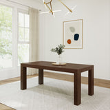 2700301000-198 : Dining Table Modern Solid Wood Dining Table, Walnut Wirebrush