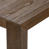 2700301000-198 : Dining Table Modern Solid Wood Dining Table, Walnut Wirebrush