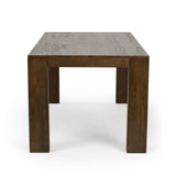 2700301000-198 : Dining Table Modern Solid Wood Dining Table, Walnut Wirebrush