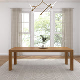 2700303000-197 : Dining Table Modern Rectangular Dining Table (94in / 2388mm), Pecan Wirebrush