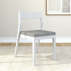270031600218 : Dining Chair Dining Chair Frame (1 Pack), White with Slate Cushion