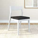 270031600234 : Dining Chair Dining Chair Frame (1 Pack), White with Onyx Cushion