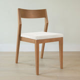 270031600705 : Dining Chair Dining Chair Frame (1 Pack), Pecan with Cream Cushion