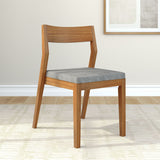 270031600718 : Dining Chair Dining Chair Frame (1 Pack), Pecan with Slate Cushion