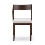 270031600805 : Dining Chair Dining Chair Frame (1 Pack), Walnut with Cream Cushion