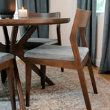 270031600821 : Dining Chair Dining Chair Frame (1 Pack), Walnut with Graphite Cushion