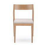 270031601005 : Dining Chair Dining Chair Frame (1 Pack), Blonde with Cream Cushion