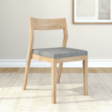 270031601018 : Dining Chair Dining Chair Frame (1 Pack), Blonde with Slate Cushion