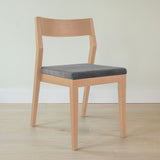 270031601021 : Dining Chair Dining Chair Frame (1 Pack), Blonde with Graphite Cushion
