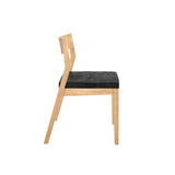 270031601034 : Dining Chair Dining Chair Frame (1 Pack), Blonde with Onyx Cushion