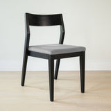 270031617018 : Dining Chair Dining Chair Frame (1 Pack), Black with Slate Cushion
