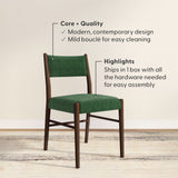 2700333000-428 : Dining Chair Brio Dining Chair, Walnut/Evergreen