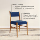 2700333000-437 : Dining Chair Brio Dining Chair, Pecan/Marine