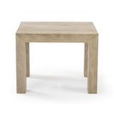 2700511000-199 : Side Table Modern Square Corner Table  (32in x 32in / 810mm x 810mm), Seashell Wirebrush