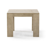 2700511000-199 : Side Table Modern Square Corner Table  (32in x 32in / 810mm x 810mm), Seashell Wirebrush