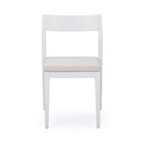 272031600205 : Dining Chair Dining Chair Frame (2 Pack), White with Cream Cushion