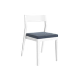 272031600221 : Dining Chair Dining Chair Frame (2 Pack), White with Graphite Cushion