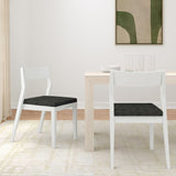 272031600234 : Dining Chair Dining Chair Frame (2 Pack), White with Onyx Cushion