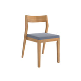 272031600718 : Dining Chair Dining Chair Frame (2 Pack), Pecan with Slate Cushion
