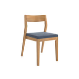 272031600721 : Dining Chair Dining Chair Frame (2 Pack), Pecan with Graphite Cushion