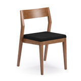 272031600734 : Dining Chair Dining Chair Frame (2 Pack), Pecan with Onyx Cushion