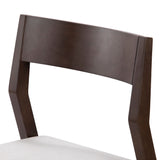 272031600805 : Dining Chair Dining Chair Frame (2 Pack), Walnut with Cream Cushion