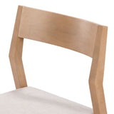 272031601005 : Dining Chair Dining Chair Frame (2 Pack), Blonde with Cream Cushion