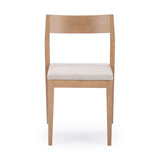 272031601005 : Dining Chair Dining Chair Frame (2 Pack), Blonde with Cream Cushion