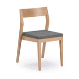 272031601021 : Dining Chair Dining Chair Frame (2 Pack), Blonde with Graphite Cushion