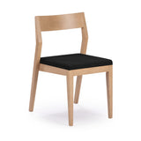 272031601034 : Dining Chair Dining Chair Frame (2 Pack), Blonde with Onyx Cushion