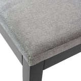 272031617018 : Dining Chair Dining Chair Frame (2 Pack), Black with Slate Cushion