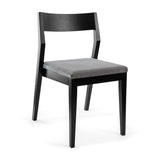 272031617021 : Dining Chair Dining Chair Frame (2 Pack), Black with Graphite Cushion
