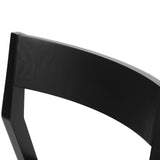 272031617021 : Dining Chair Dining Chair Frame (2 Pack), Black with Graphite Cushion