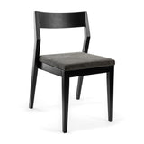 272031617034 : Dining Chair Dining Chair Frame (2 Pack), Black with Onyx Cushion