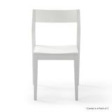 2720320000-002 : Dining Chair Modern Dining Chair (2 pack), White