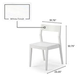 2720320000-002 : Dining Chair Modern Dining Chair (2 pack), White