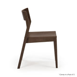 2720320000-008 : Dining Chair Modern Dining Chair (2 pack), Walnut