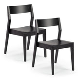2720320000-170 : Dining Chair Modern Dining Chair (2 pack), Black