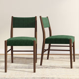 2720333000-428 : Dining Chair Brio Dining Chair- 2 Pack, Walnut/Evergreen