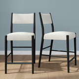 2720334000-410 : Counter Chair Brio Counter Height Stool - 2 Pack, Black/Ivory