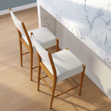 2720334000-417 : Counter Chair Brio Counter Height Stool - 2 Pack, Pecan/Ivory