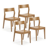 2740320000-007 : Dining Chair Modern Dining Chair 4-Pack, Pecan