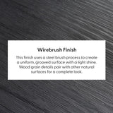 2800301000-190 : Dining Table Classic Rectangular Dining Room Table (72in / 1830mm), Black Wirebrush