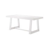 2800301000-192 : Dining Table Classic Rectangular Dining Room Table (72in / 1830mm), White Wirebrush